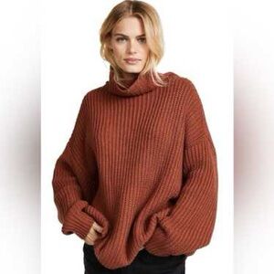 Free People Swim Too Deep Oversized Turtleneck Sweater